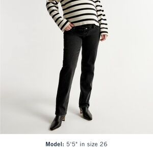 Abercrombie & Fitch Black Cropped Ankle Jeans